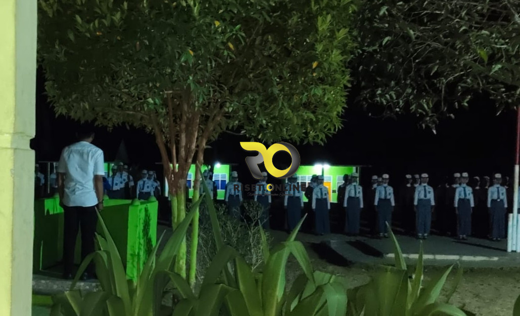 Acara pengukuhan Anggota Pasukan Pengibar Bendera (Paskibra) Desa Mangkunegara Timur  Kecamatan Penu